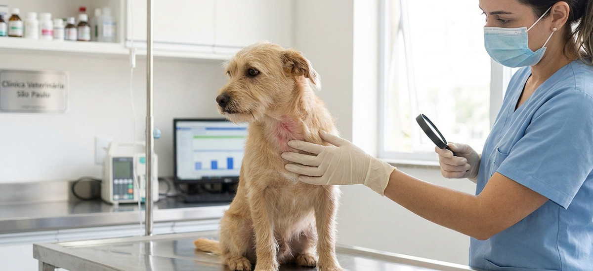 tratamento de infecções de pele em pets