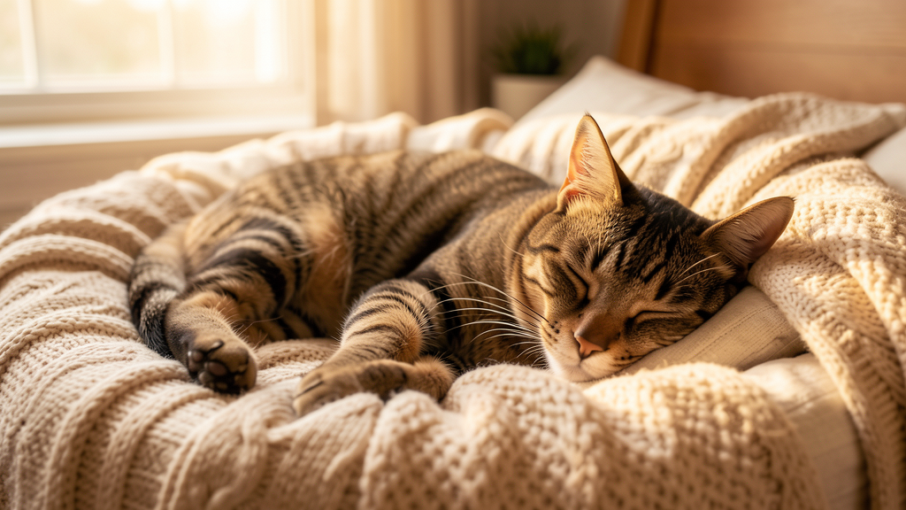 Rinotraqueíte felina - gato saudável em casa após tratamento Oásis Pet