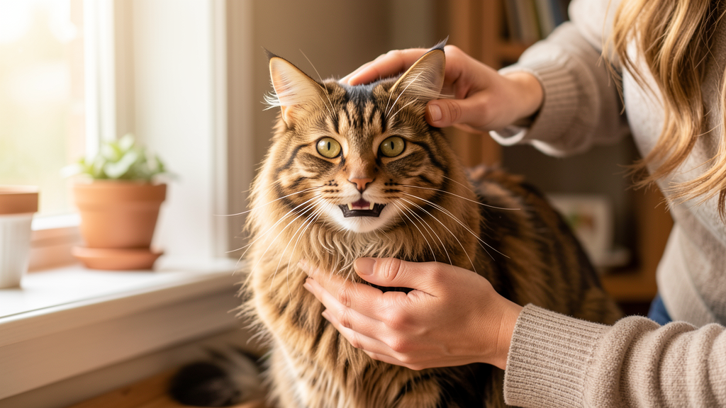 Tratamento de dermatite em gatos - gato com pele saudável Oásis Pet