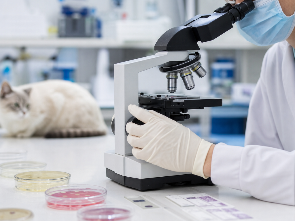 Tratamento de Doenças Infecciosas em Pets: Sintomas, Diagnóstico e Cuidados 1 Veterinário cuidando de cão e gato - doenças infecciosas em pets