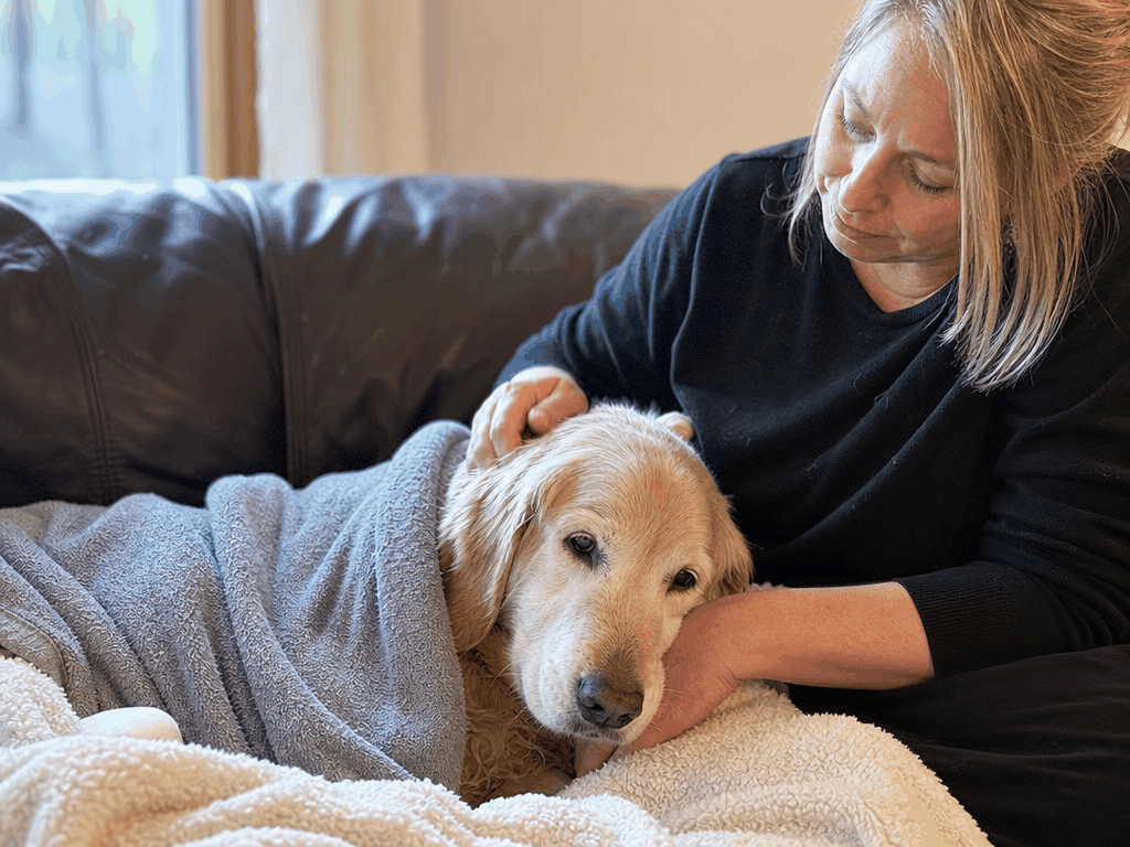 Tratamento de Doenças Infecciosas em Pets: Sintomas, Diagnóstico e Cuidados 2 Pet recebendo tratamento veterinário durante recuperação de doença infecciosa