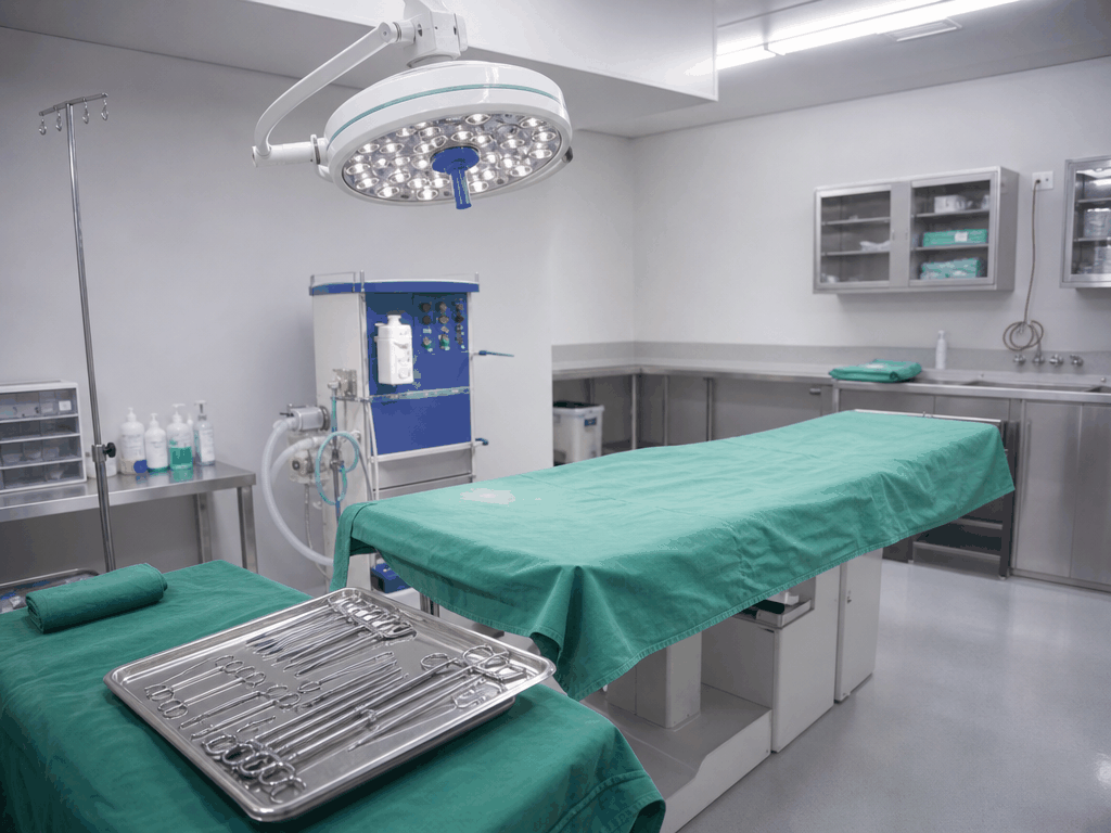 Cirurgia de Ovariohisterectomia: Tudo o que Você Precisa Saber sobre a Castração 1 Cirurgia de ovariohisterectomia em cadela realizada em centro cirúrgico veterinário